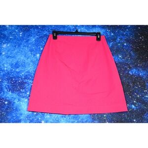 Lilly Pulitzer Skirt Womens 4 Pink Pleated Career Office Back Zip Classic Preppy